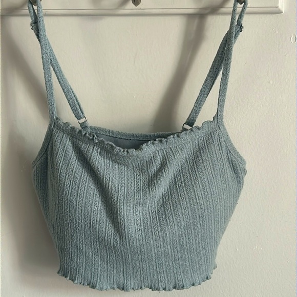 Gilly Hicks from Hollister Textured Knit Lounge Sleep Crop Tank Top Bralette - Picture 6 of 6